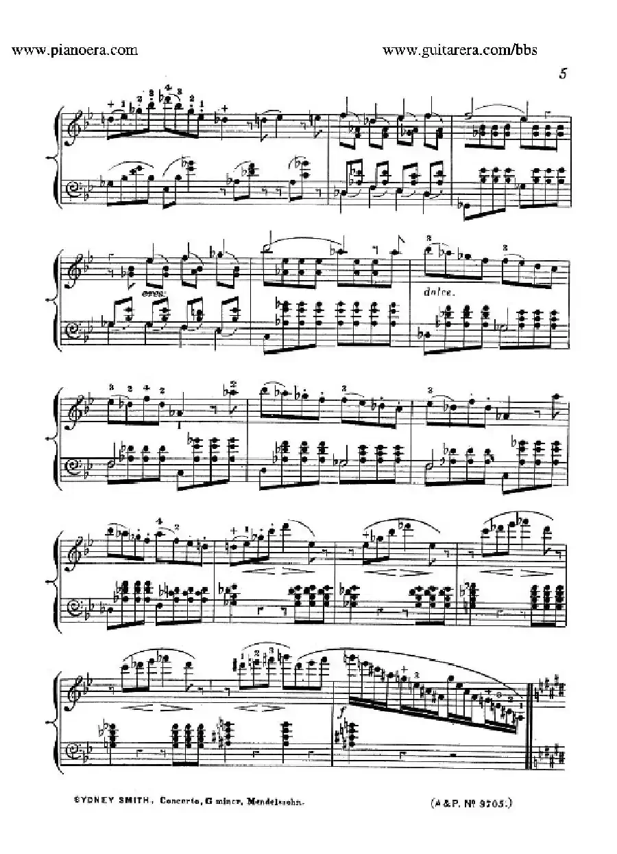 Piano Concerto No.1 in g Minor Op.25(g小调第一钢琴协奏曲·钢琴独奏)