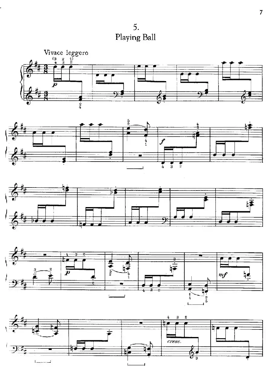 Thirty Pieces For Children Op.27(30首儿童钢琴曲 1—5)