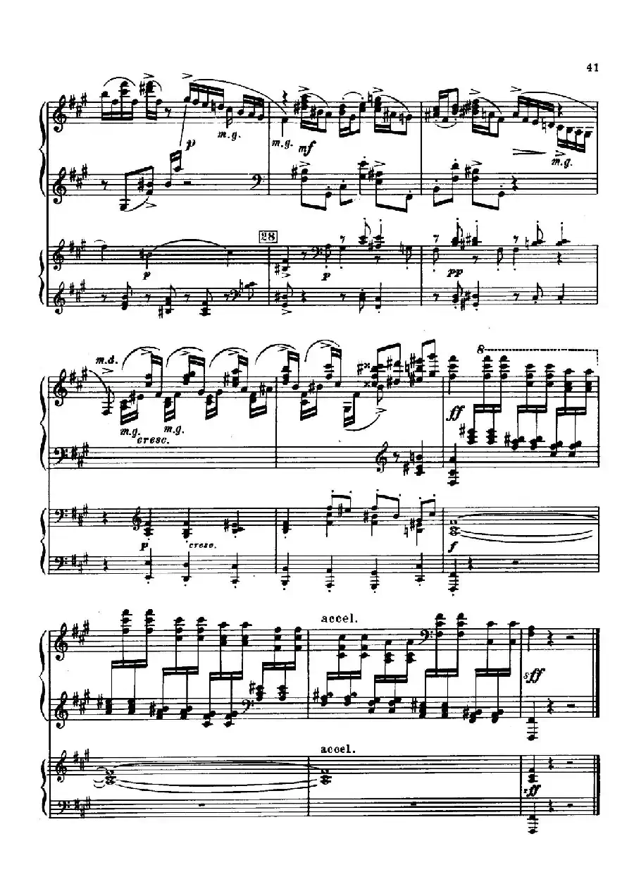 升f小调第一钢琴协奏曲 Op.1(双钢琴版)