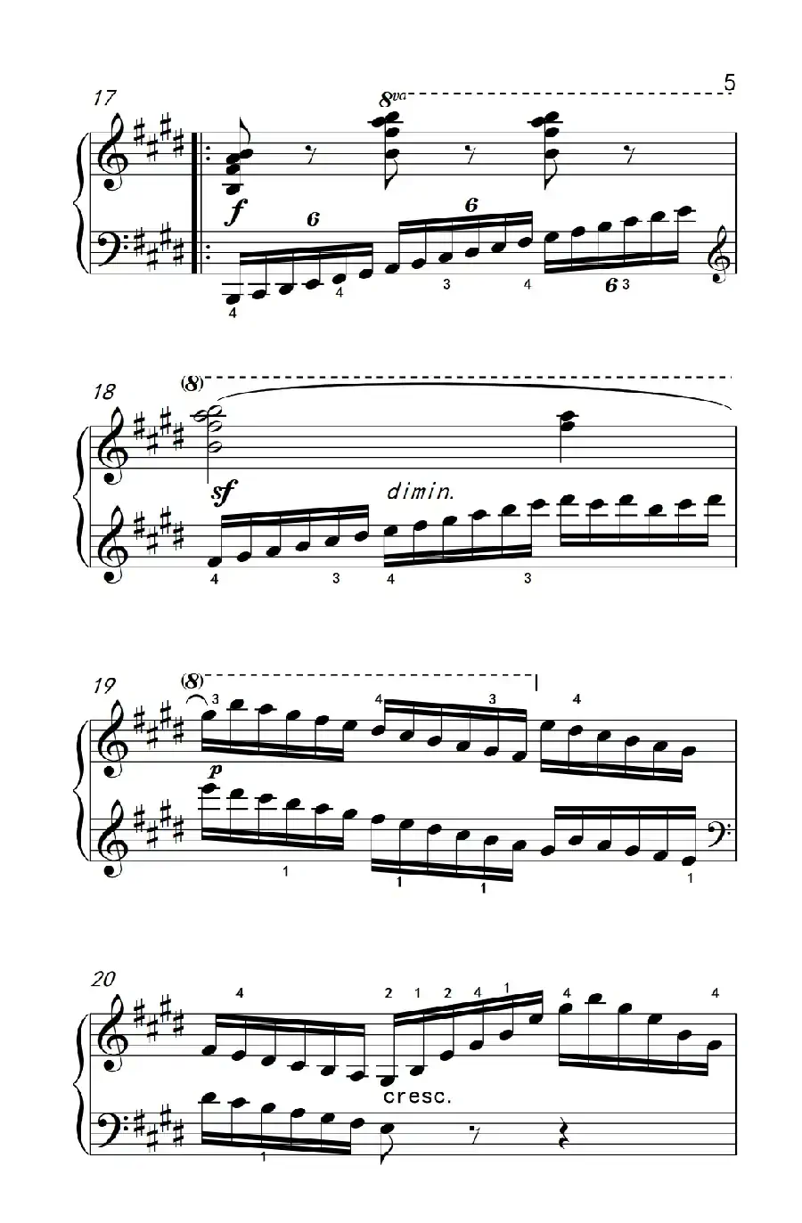 第七级3.练习曲(中央音乐学院 钢琴(业余)考级教程 7-9级)