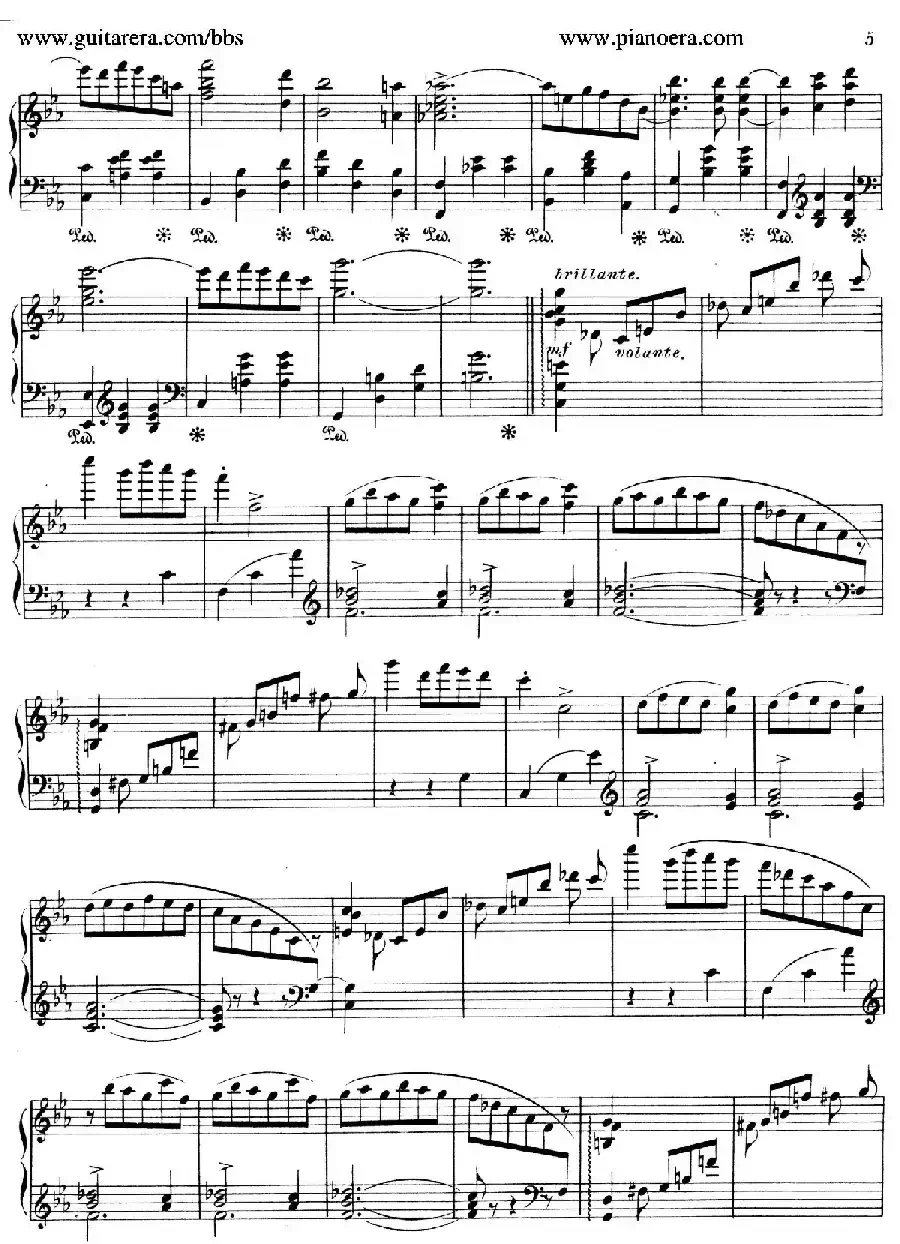 Valse Brillante in A Flat Major(降A大调华丽圆舞曲)