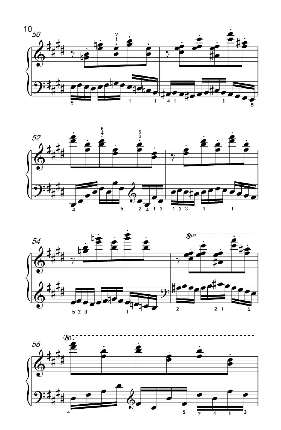 莫什科夫斯基 钢琴练习曲(第一首)