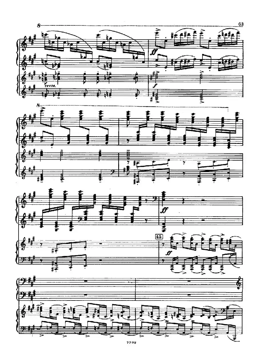 升f小调第一钢琴协奏曲 Op.1(双钢琴版)