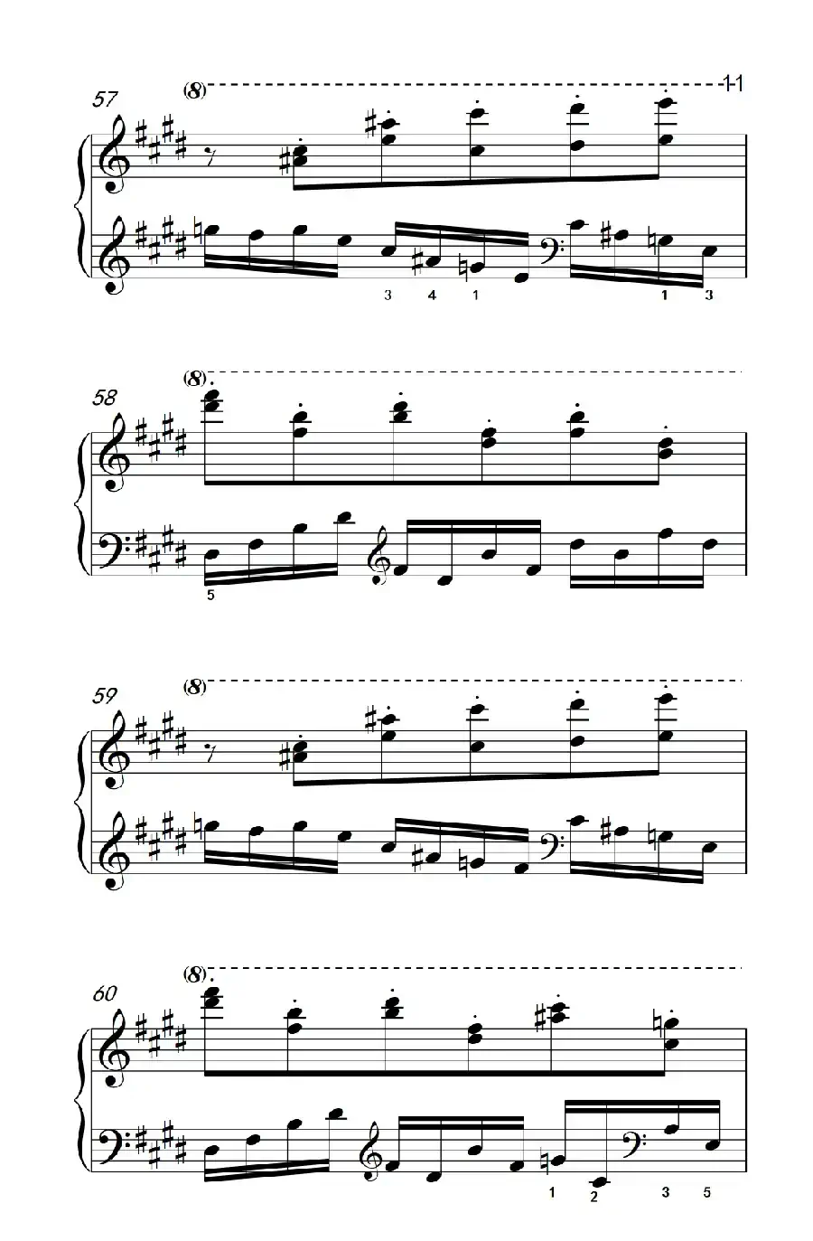 莫什科夫斯基 钢琴练习曲(第一首)