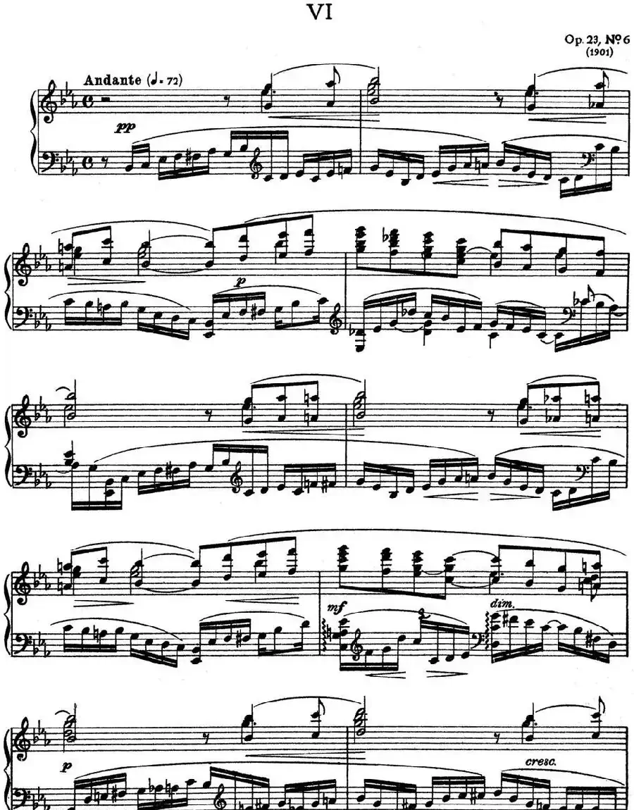 10 Preludes Op.23(拉赫玛尼诺夫10首前奏曲·Ⅵ)