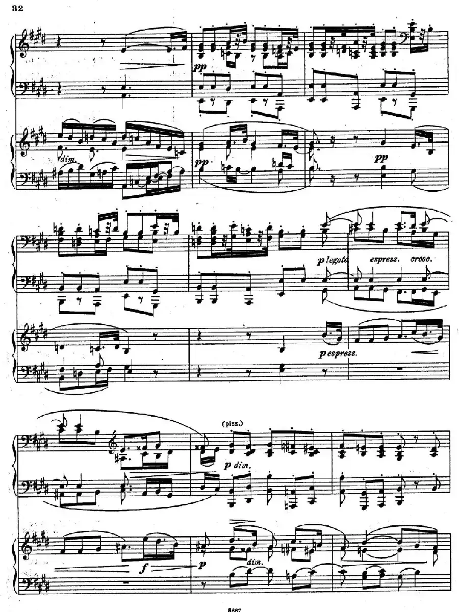 Symphony No.4 in e Minor Op.98(e小调第四交响曲·双钢琴)