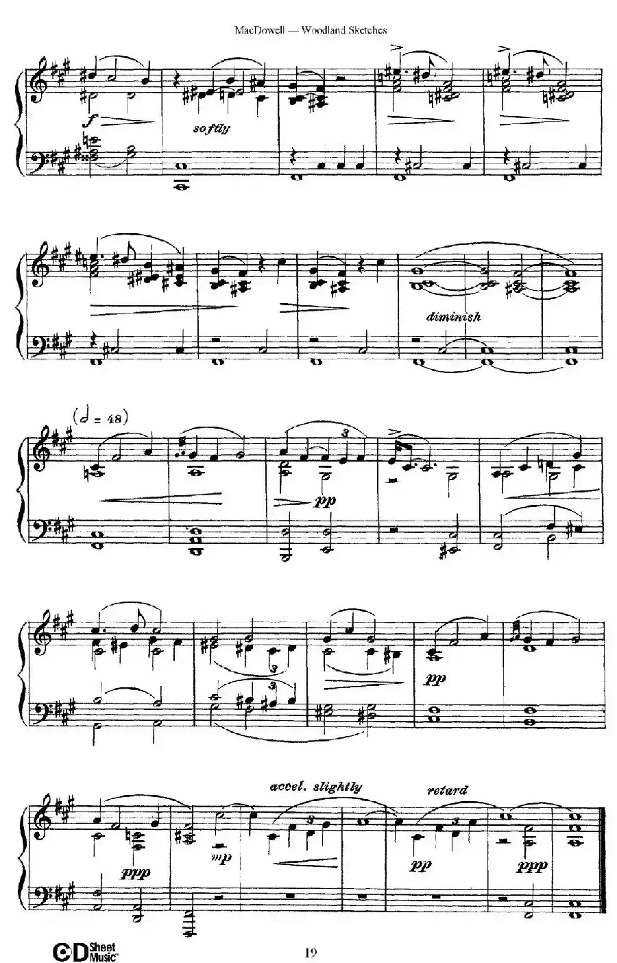 Woodland Sketches Op.51(森林素描·8)
