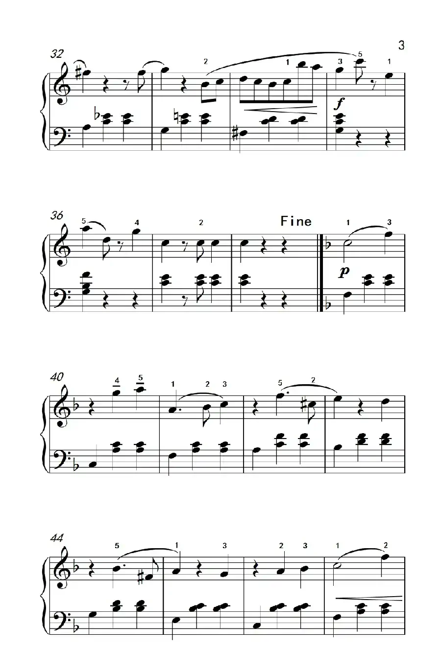 春之声圆舞曲(老年大学 钢琴教程 3)