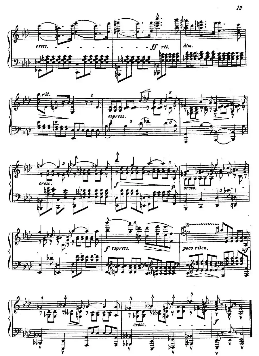 16 Preludes Op.9(16首前奏曲·13)