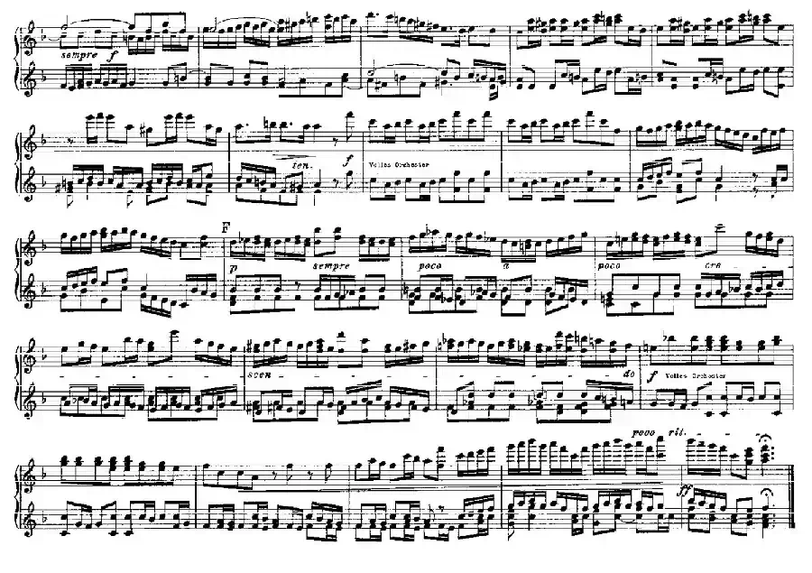 Brandenburg Concerto No.2 in F Major BWV.1047(F大调第二勃兰登堡协奏曲·四手联弹版)