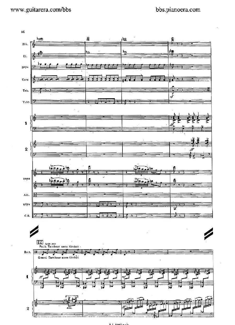 Concerto for 2 Pianos in d Minor(d小调双钢琴协奏曲·总谱)