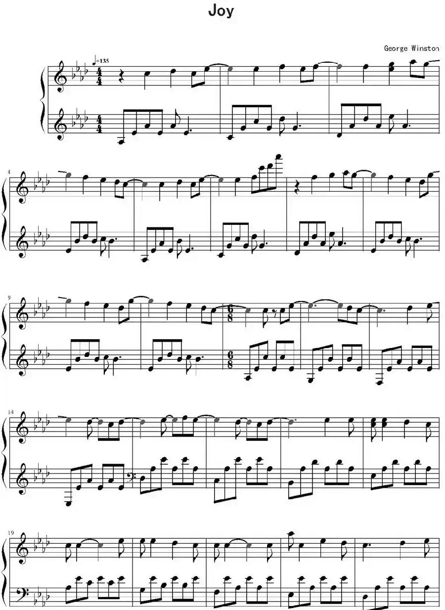Joy(George Winston作曲版)
