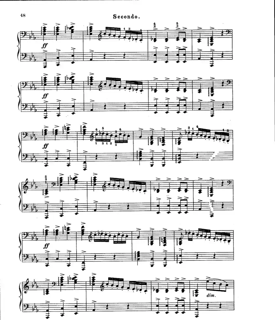 L'Arlesienne Suite No·2(阿莱城姑娘·第二组曲·四手联弹)