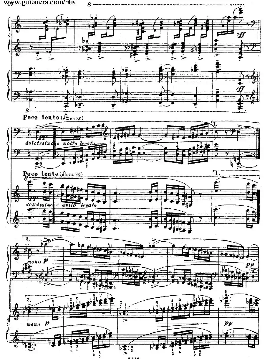 Variation on a Theme by Paganini(帕格尼尼主题变奏曲·双钢琴)