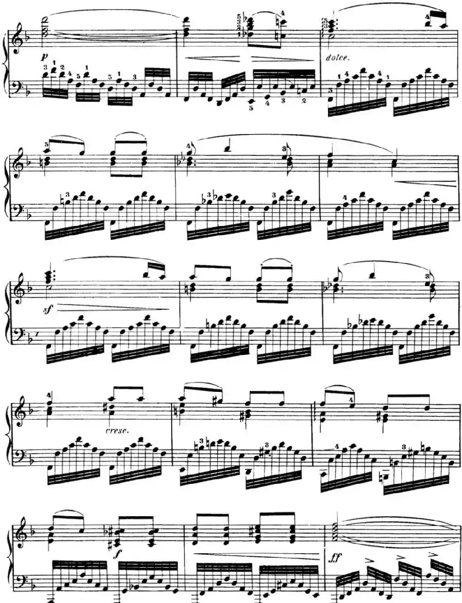 50首车尔尼Op.740钢琴手指灵巧技术练习曲(NO.12)