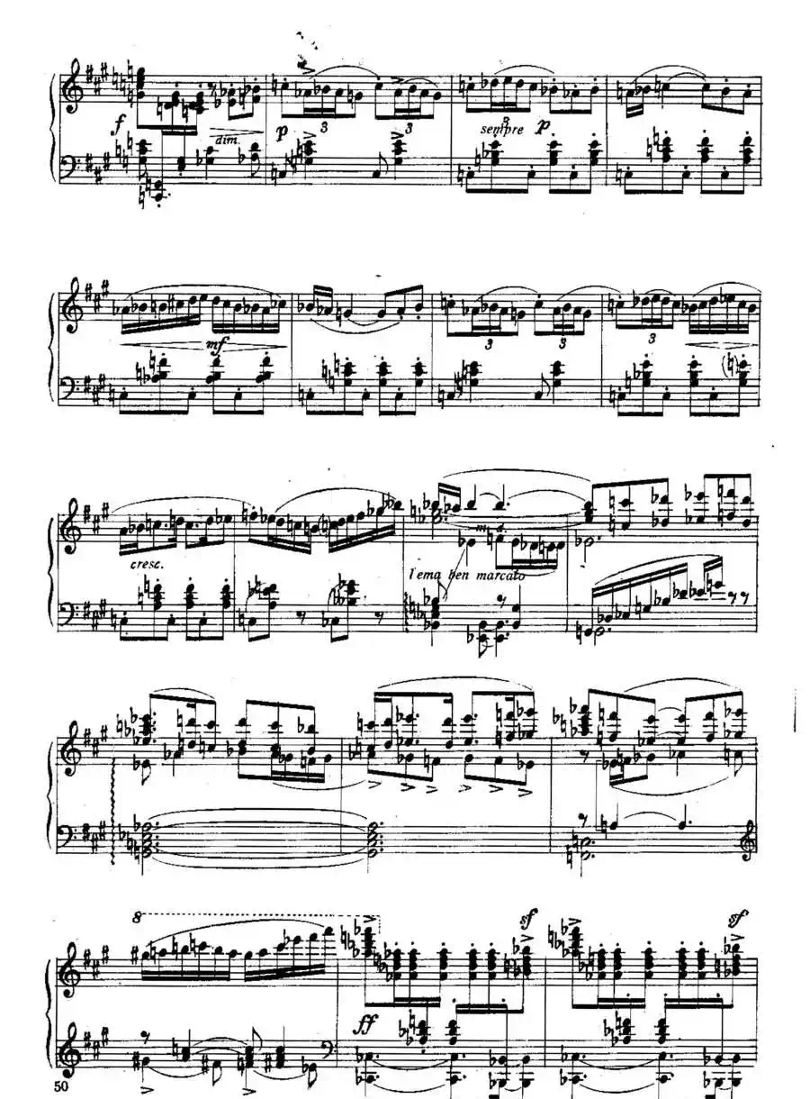 Six Préludes Exotiques Op·17(6首特色前奏曲·3)