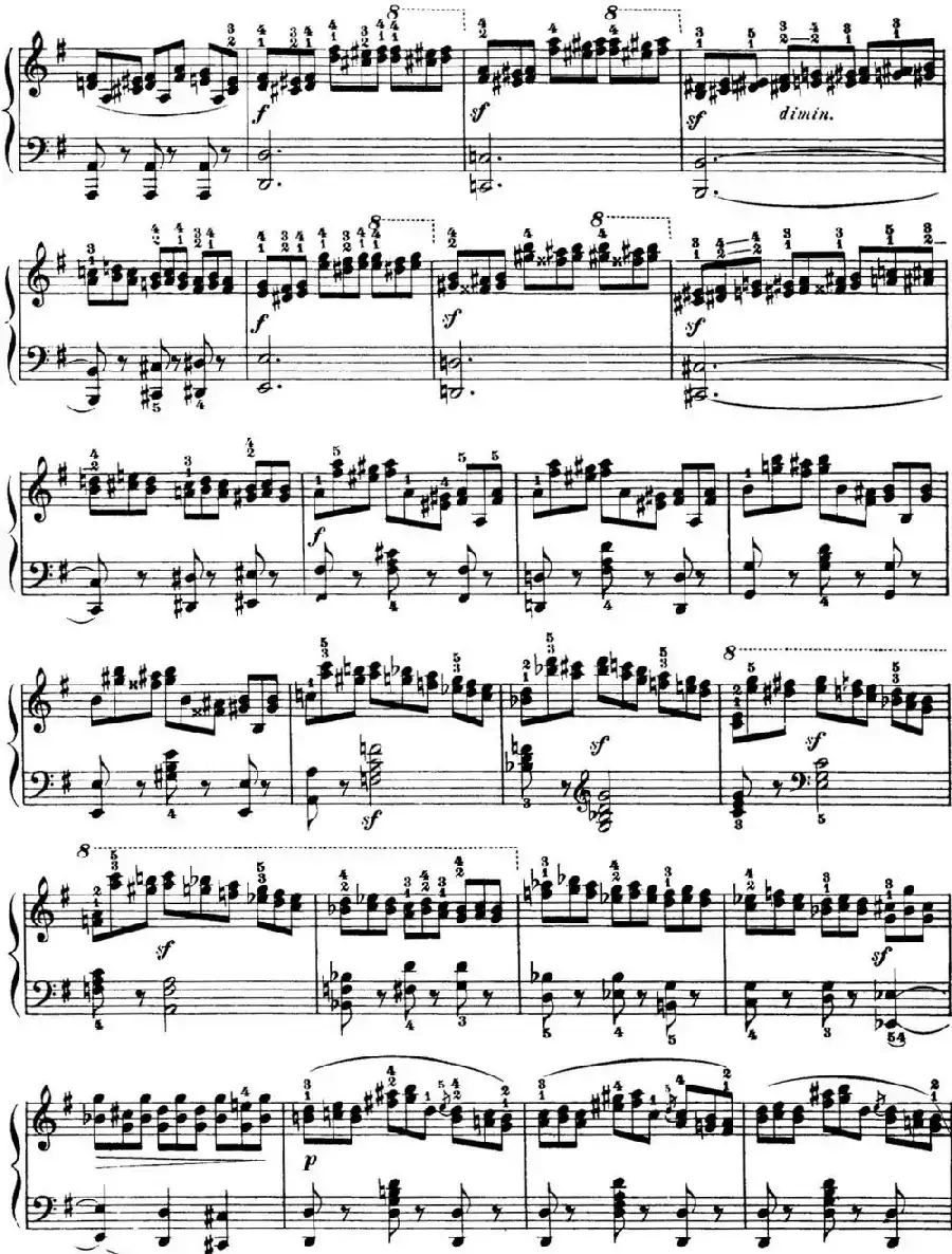 50首车尔尼Op.740钢琴手指灵巧技术练习曲(NO.39)