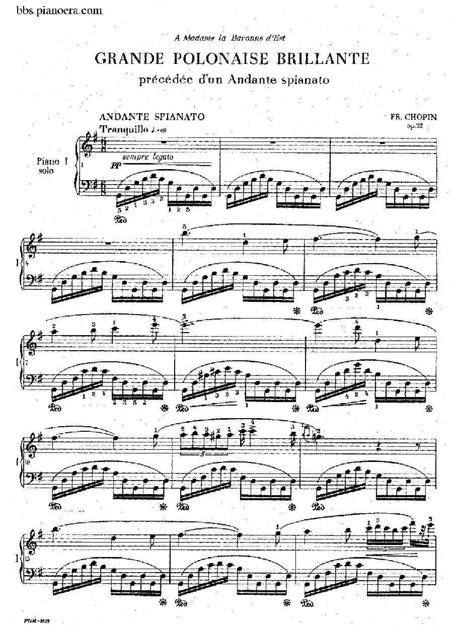 Grande Polonaise Brilliante Preceded by an Andante Spianato Op.22(平静的行板与华丽的波兰舞曲·双钢琴版)