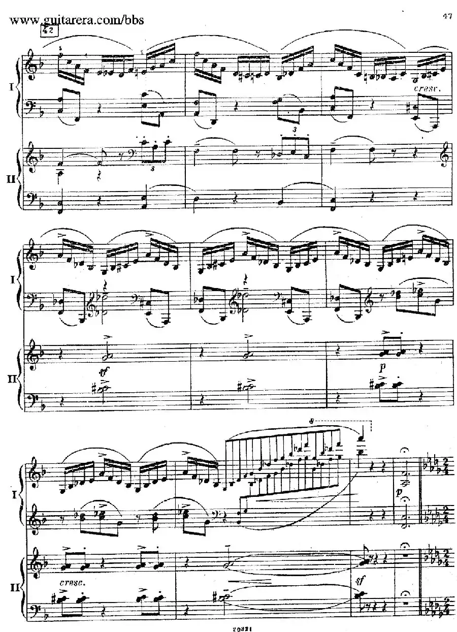 Rhapsody On A Theme Of Paganini Op.43(帕格尼尼主题狂想曲·双钢琴)(P41——60)