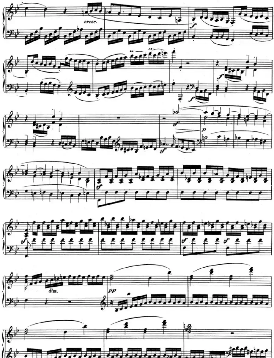 贝多芬钢琴奏鸣曲11 降B大调 Op.22 B-flat major
