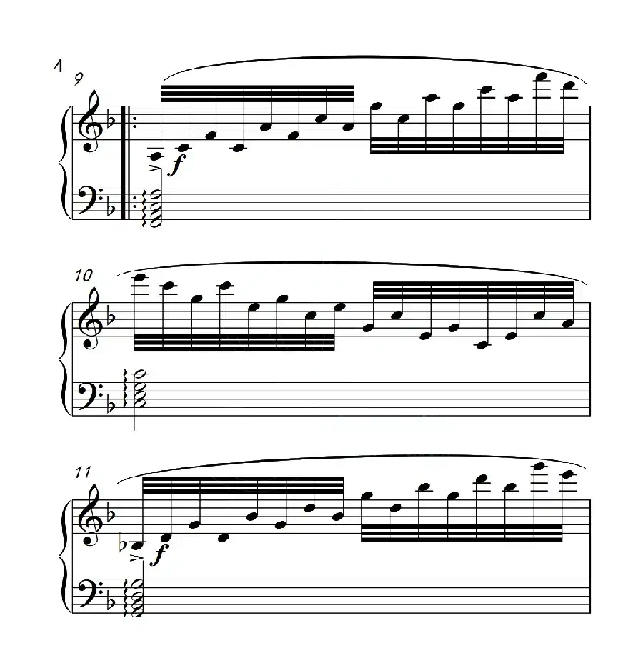 第六级 练习曲(中国音乐学院钢琴考级作品1~6级)