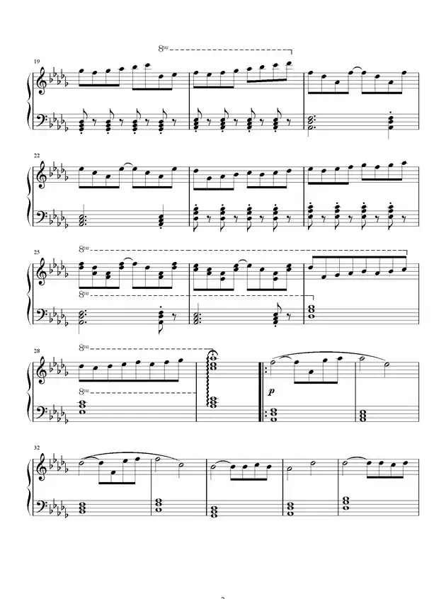 Db大调作曲练习