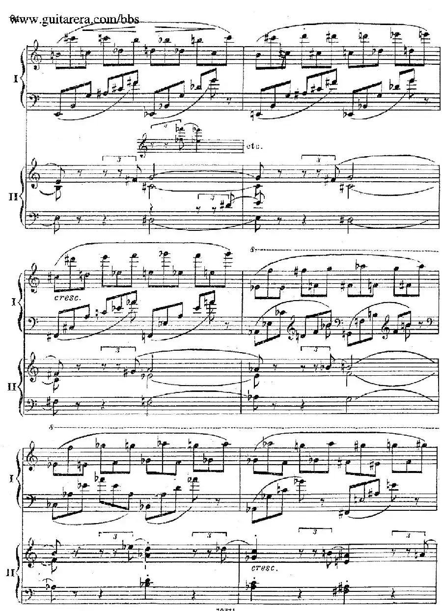 Rhapsody On A Theme Of Paganini Op.43(帕格尼尼主题狂想曲·双钢琴)(P61——87)