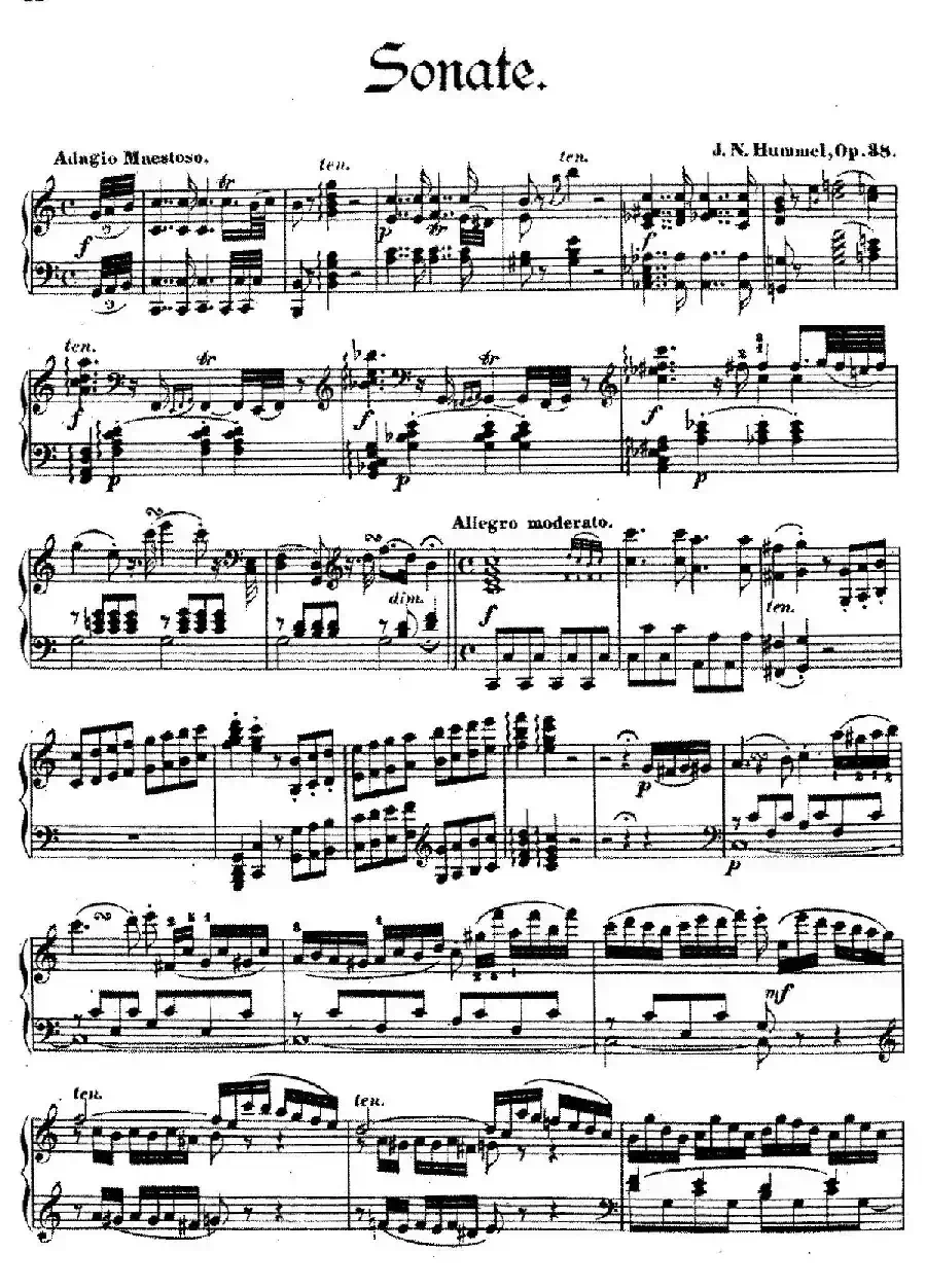 Piano Sonata No.4 in C Major Op.38(C大调第四钢琴奏鸣曲)