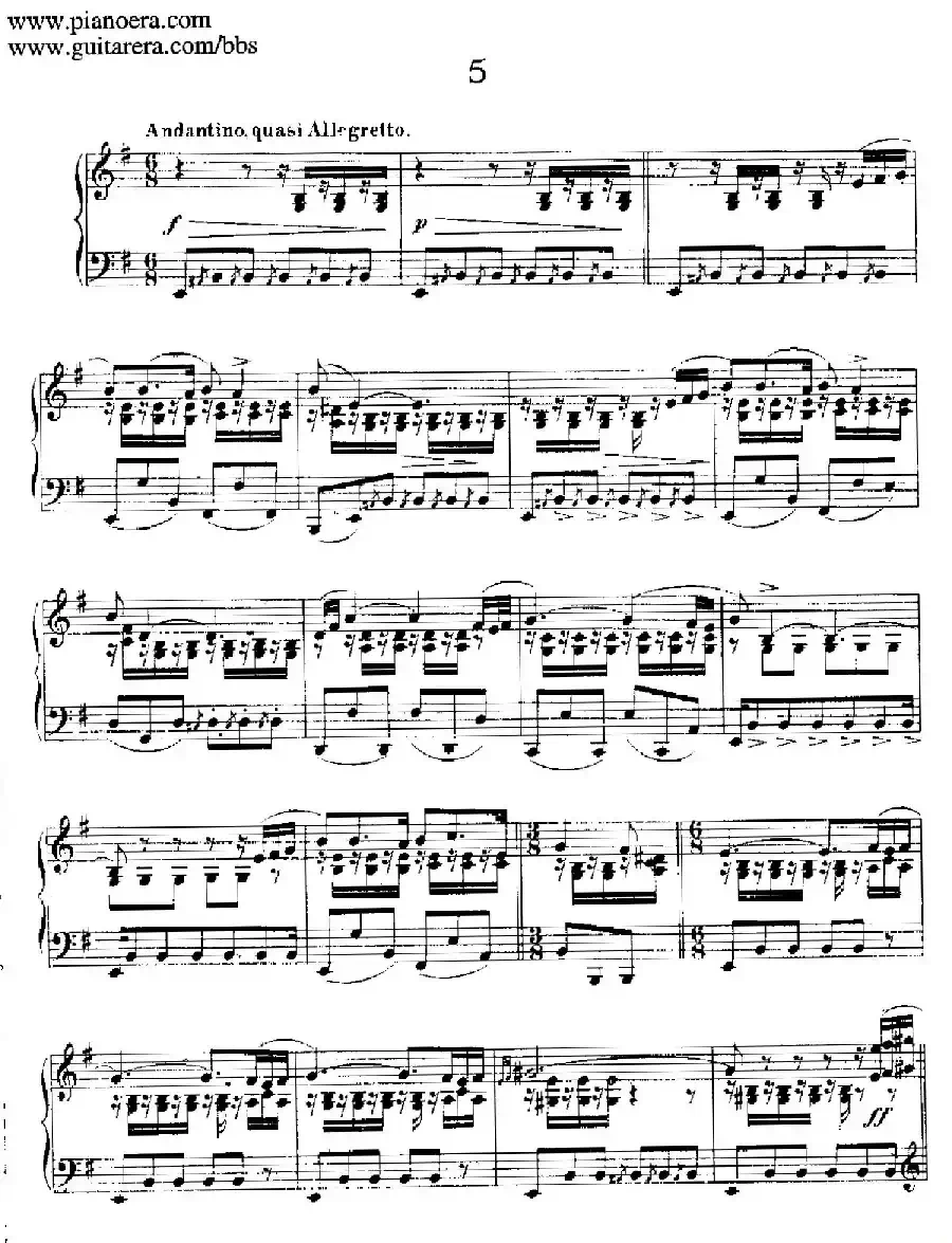 12 Spanish Danses Op.37(12首西班牙舞曲·5)