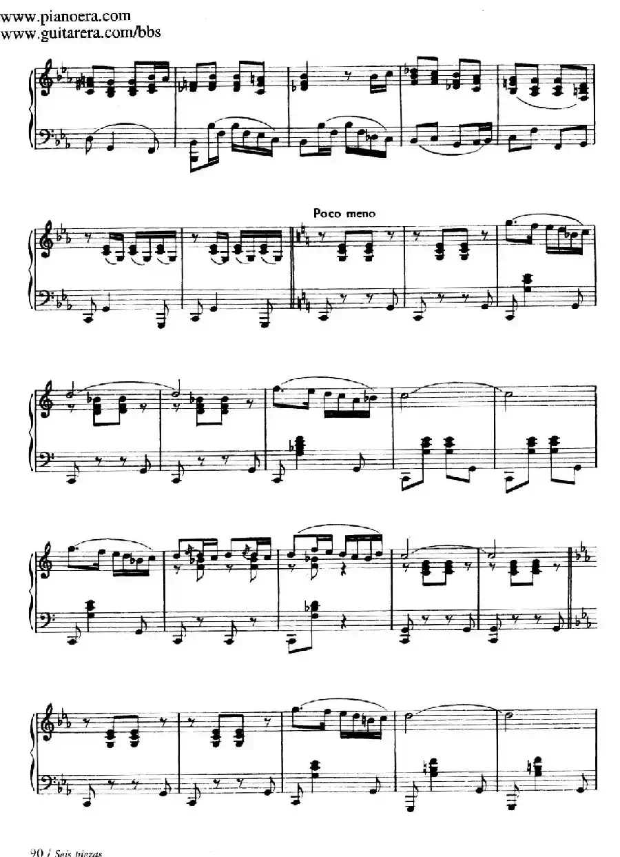 Six Pieces on Spanish Folksongs H.125(6首西班牙民谣小品·5. 东方进行曲 Marcha oriental)