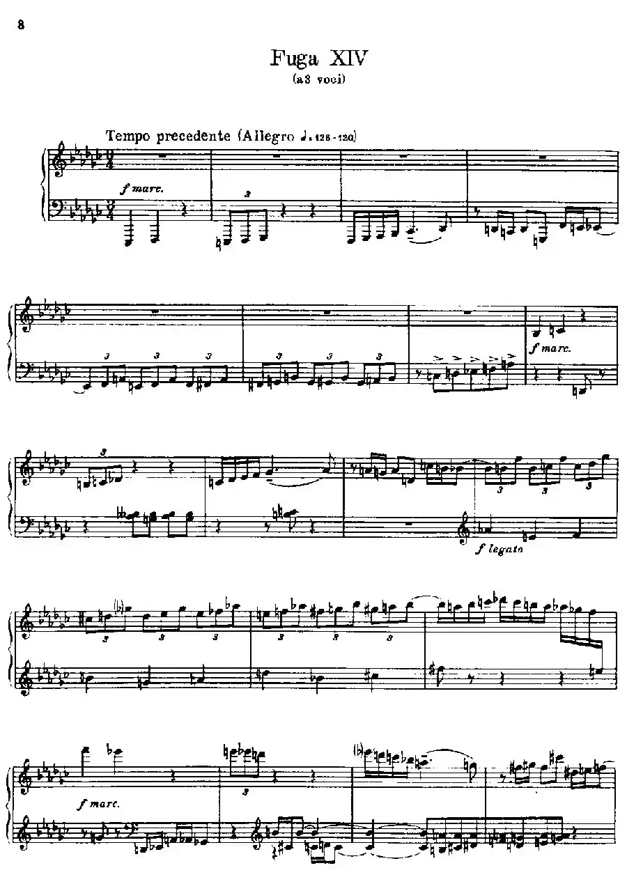 24 Preludes and Fugues Part.2 Op.45(24首前奏曲与赋格·第二部分·14)