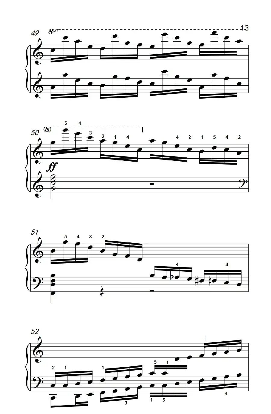 莫什科夫斯基 钢琴练习曲(第五首)