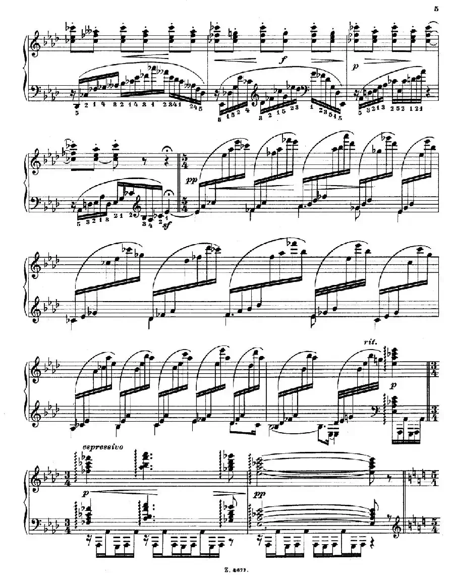 Charakterskizzen Op.40(个性素描 3. 无题 Nenien)