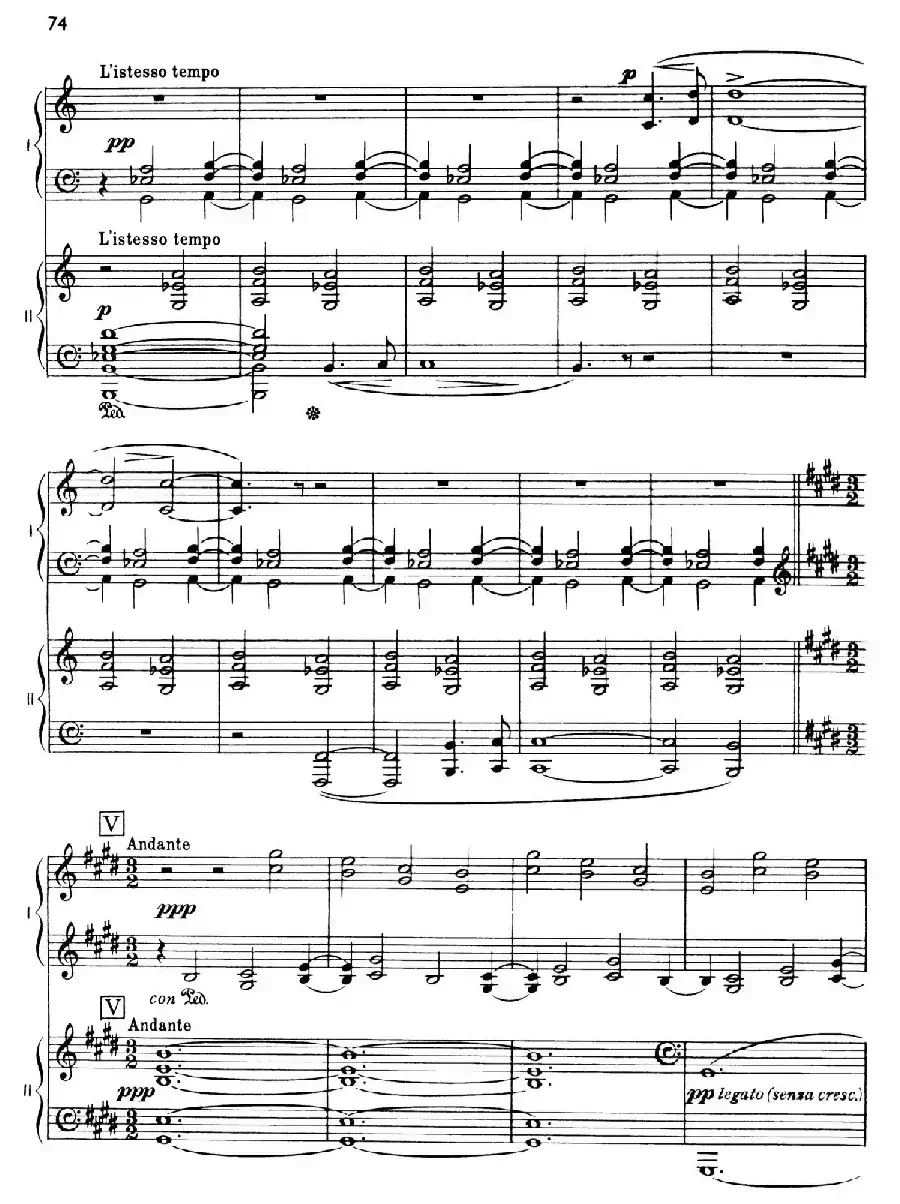The Planets Op.32(双钢琴)(行星·第五乐章 土星—老年使者)