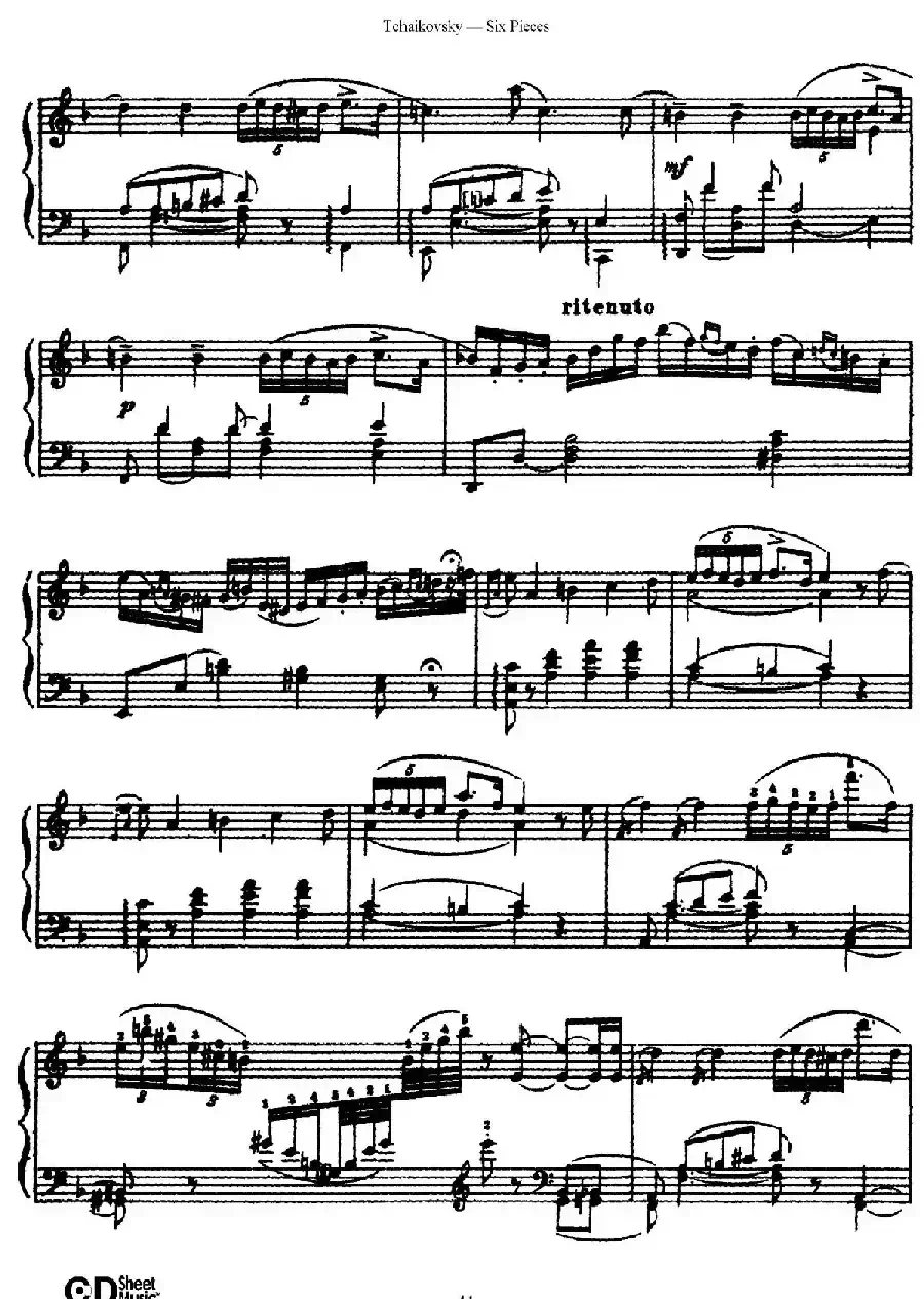 Six Pieces Op.51(6首小品·5)