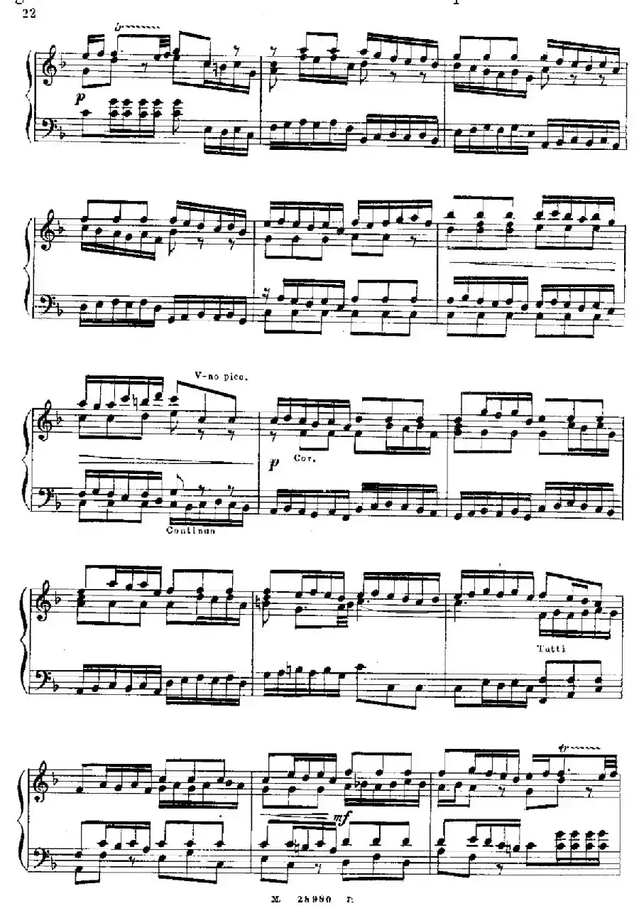Brandenburg Concerto No.1 in F Major BWV 1046(F大调第一勃兰登堡协奏曲·第三乐章)