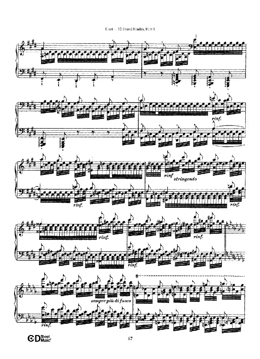12 Grand Etudes S.137(12首华丽的练习曲·12)