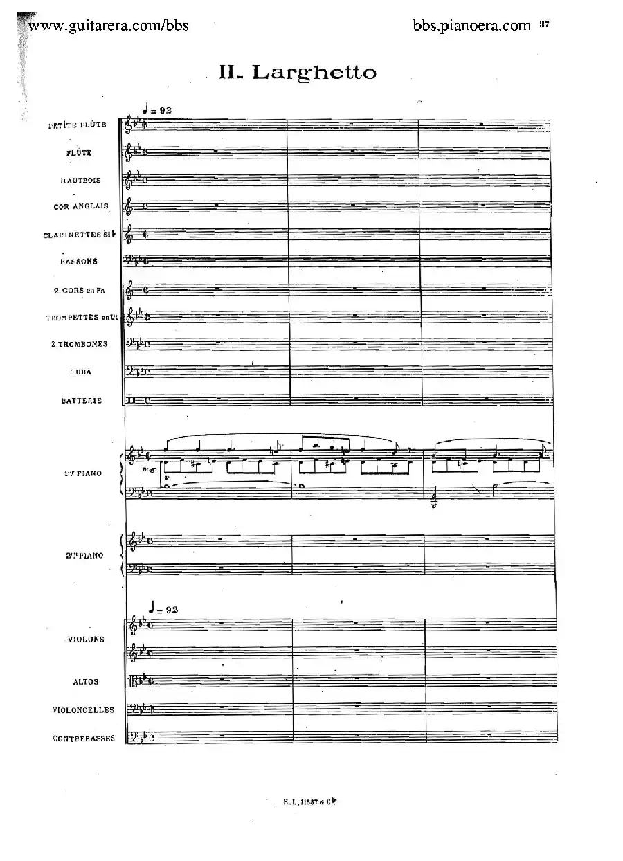 Concerto for 2 Pianos in d Minor(d小调双钢琴协奏曲·总谱)