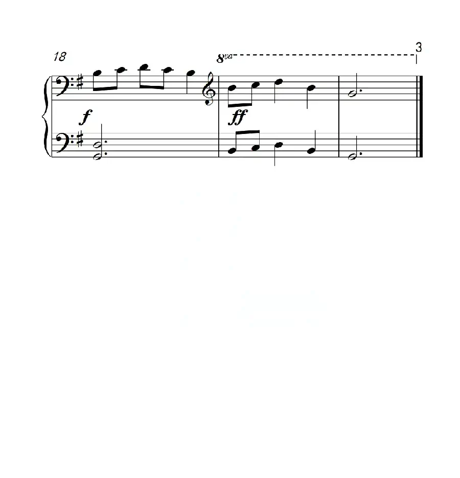 第一级B组 青蛙大合唱(中国音乐学院钢琴考级作品1~6级)