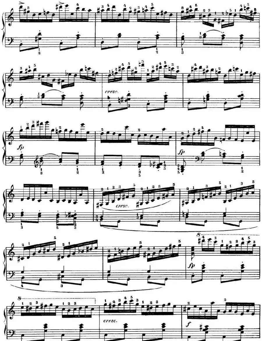 50首车尔尼Op.740钢琴手指灵巧技术练习曲(NO.16)