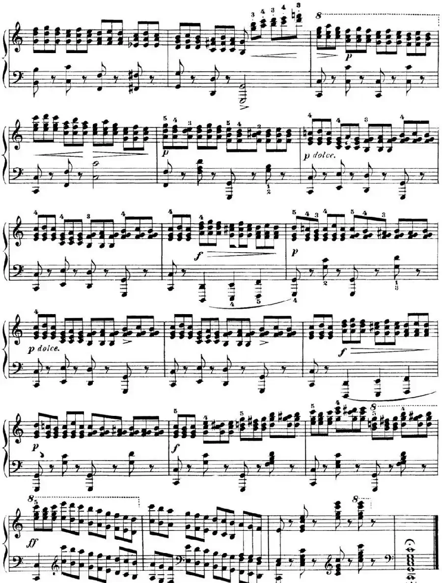 50首车尔尼Op.740钢琴手指灵巧技术练习曲(NO.40)