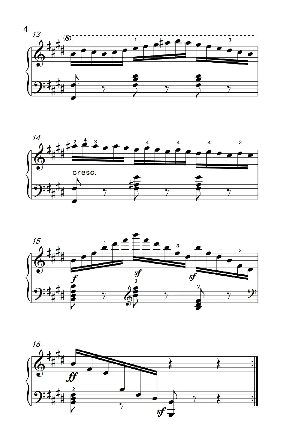 第七级3.练习曲(中央音乐学院 钢琴(业余)考级教程 7-9级)