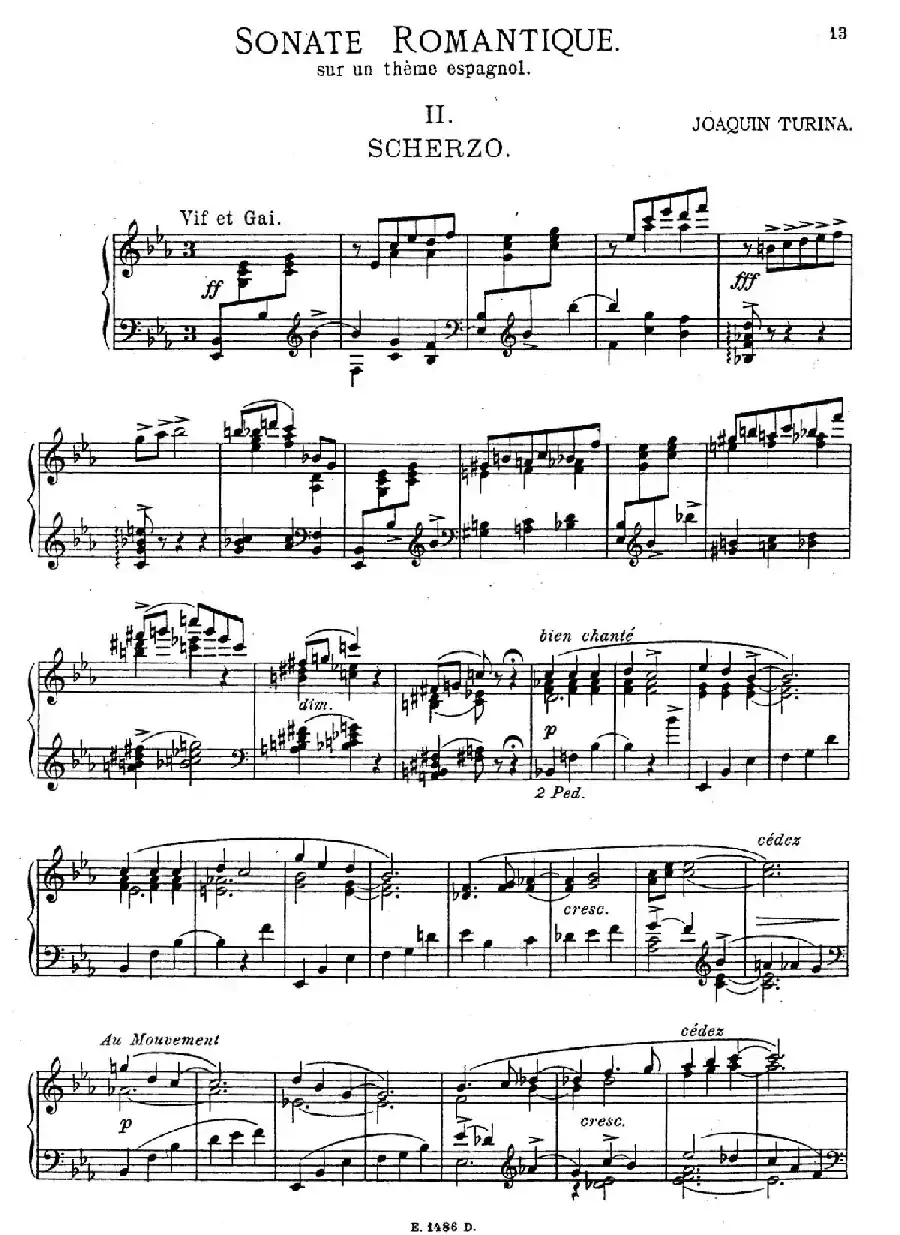 Sonate Romantique Op.3(浪漫奏鸣曲·Ⅱ)