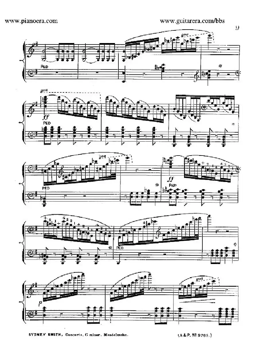 Piano Concerto No.1 in g Minor Op.25(g小调第一钢琴协奏曲·钢琴独奏)