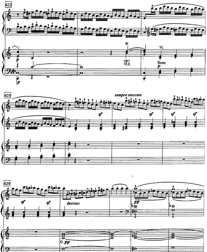 钢琴教程第八级 大型乐曲(C大调第一钢琴协奏曲 Op.15 第一乐章)