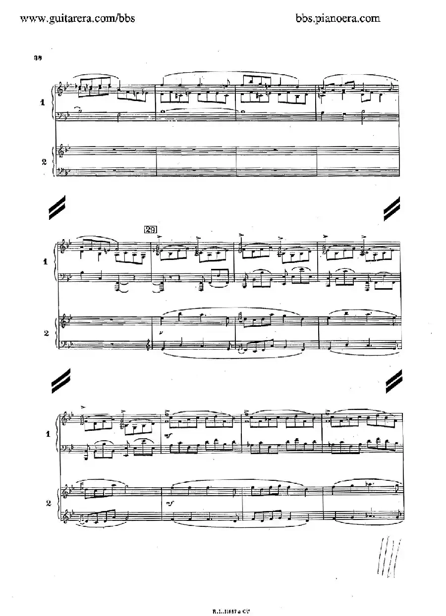 Concerto for 2 Pianos in d Minor(d小调双钢琴协奏曲·总谱)