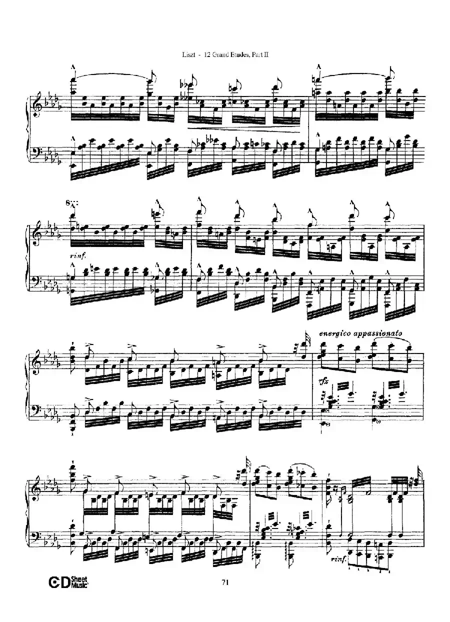12 Grand Etudes S.137(12首华丽的练习曲·12)