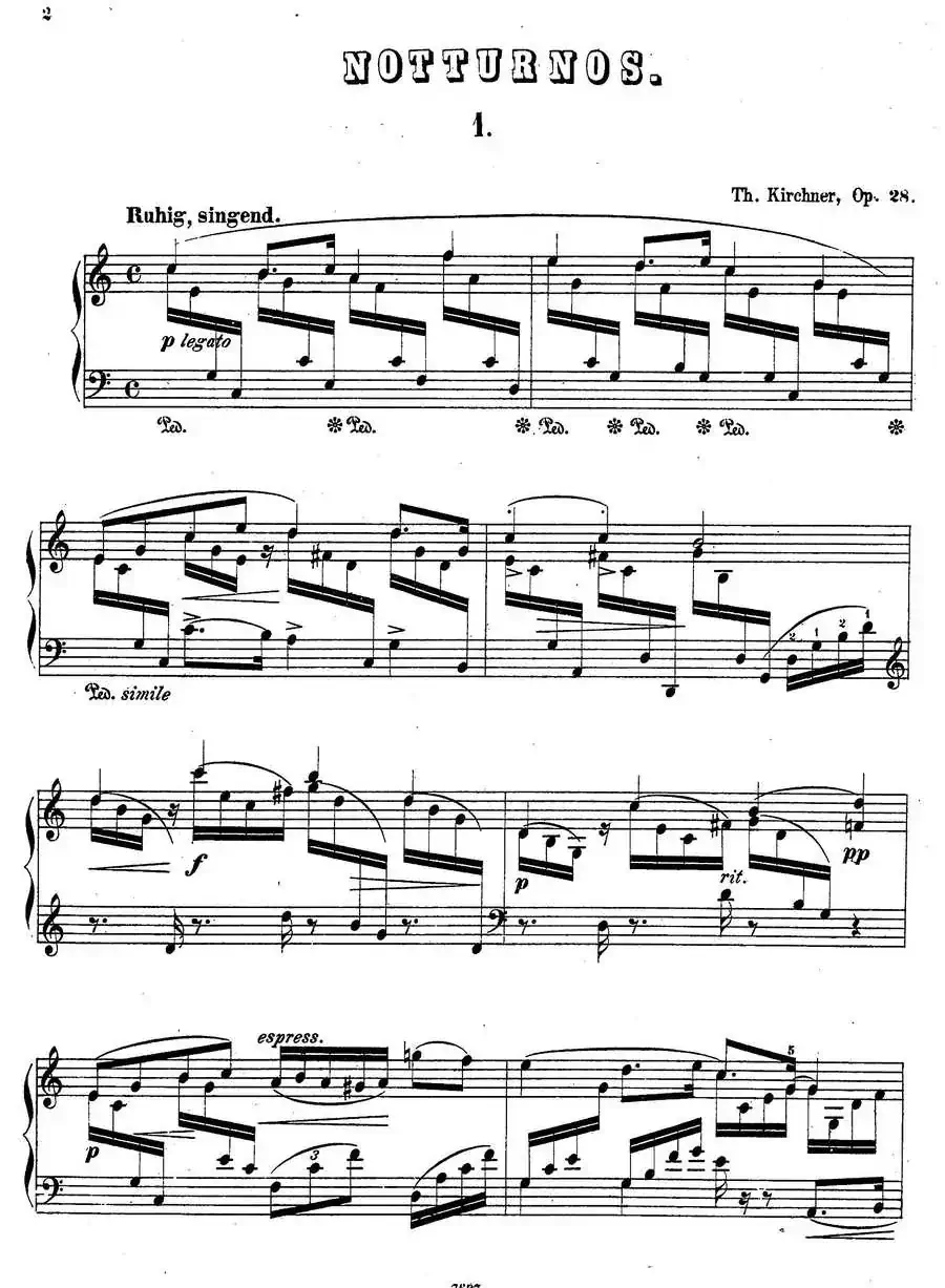 Nachtstücke Op·28(4首夜曲·1)