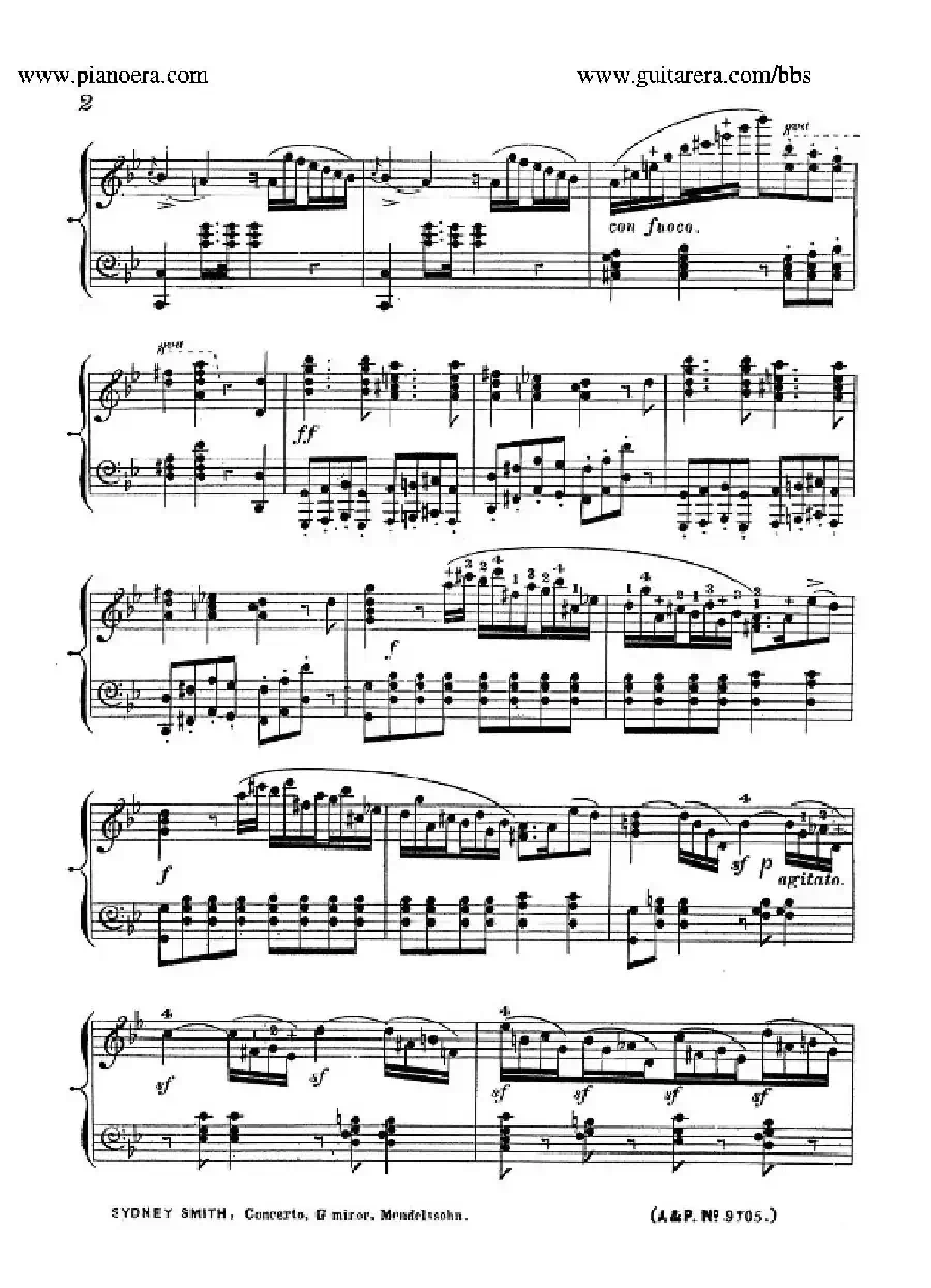 Piano Concerto No.1 in g Minor Op.25(g小调第一钢琴协奏曲·钢琴独奏)
