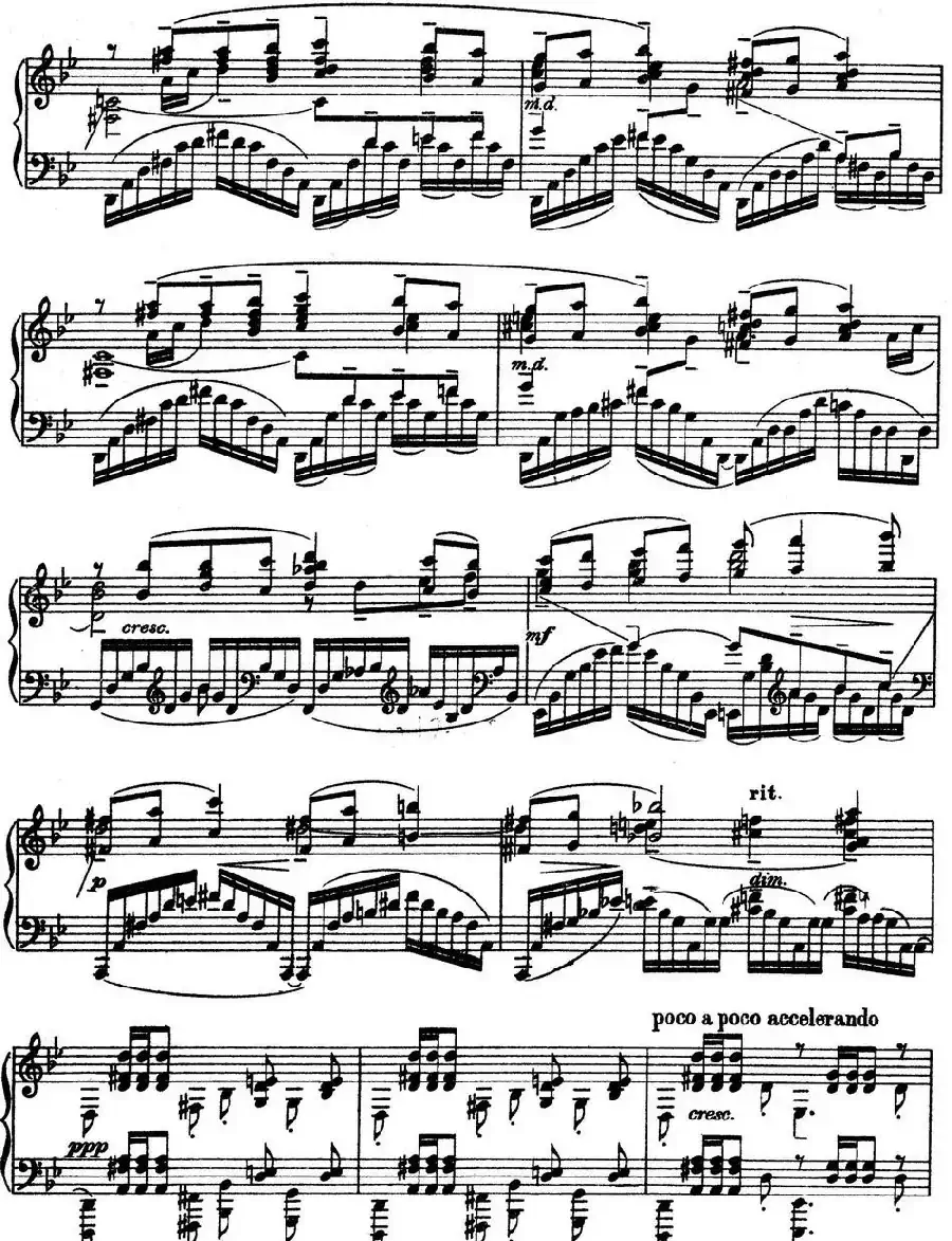 10 Preludes Op.23(拉赫玛尼诺夫10首前奏曲·Ⅴ)